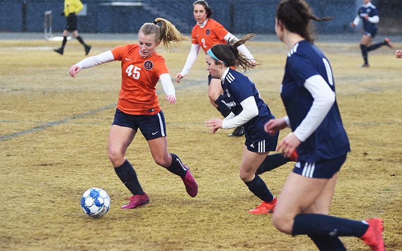 Habersham Central’s Breelyn Carroll makes a move on a defender during a game last season.