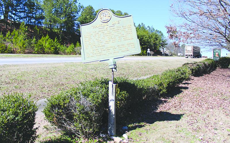 The two damaged markers in Baldwin have been in place since 1953 according to the Georgia Historical Society.