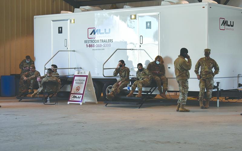 The National Guard is assisting with the mass vaccination site in Habersham County.