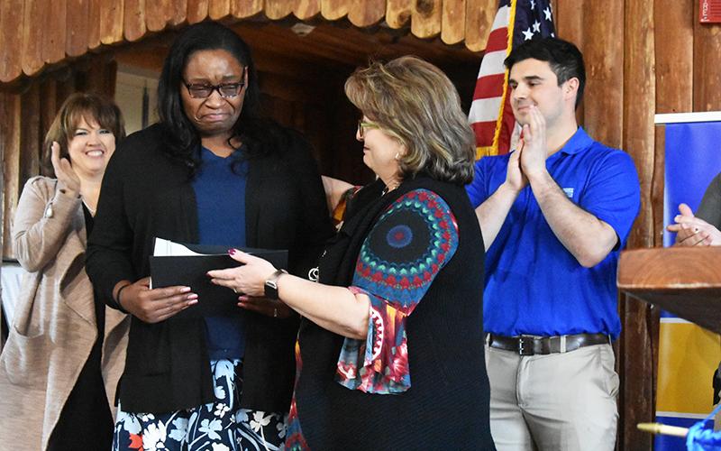 Shonna White, a medical assisting student from Toccoa, was one of the four finalists selected for the 2021 GOAL award. Although she was not named the GOAL recipient, White received $500 for her community service efforts.