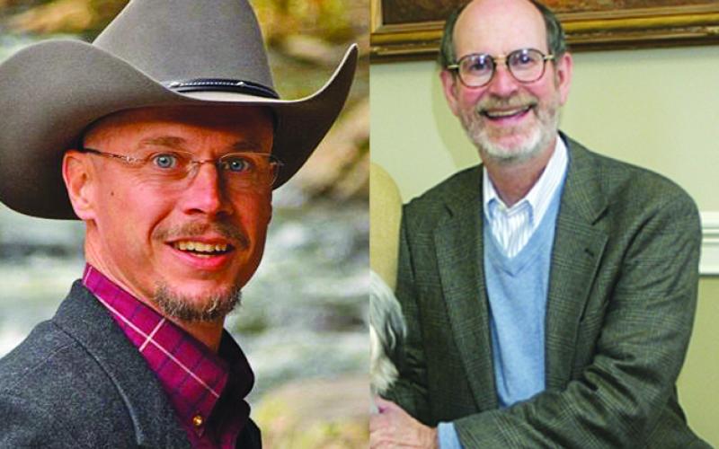 Demorest Mayor Rick Austin (left). Piedmont University President James Mellichamp (right).