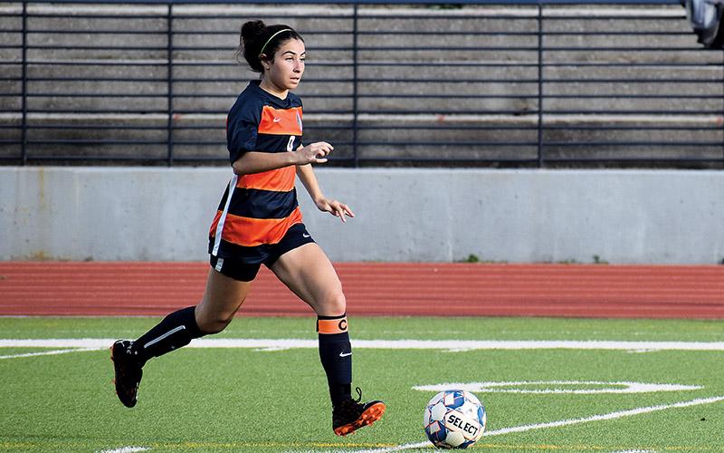 Habersham Central’s Anna LaBarbera looks to find a shot in a recent home match. This weekend, LaBarbera will be participating in an ODP sub-regional event in Tifton with talented players from all across the state.
