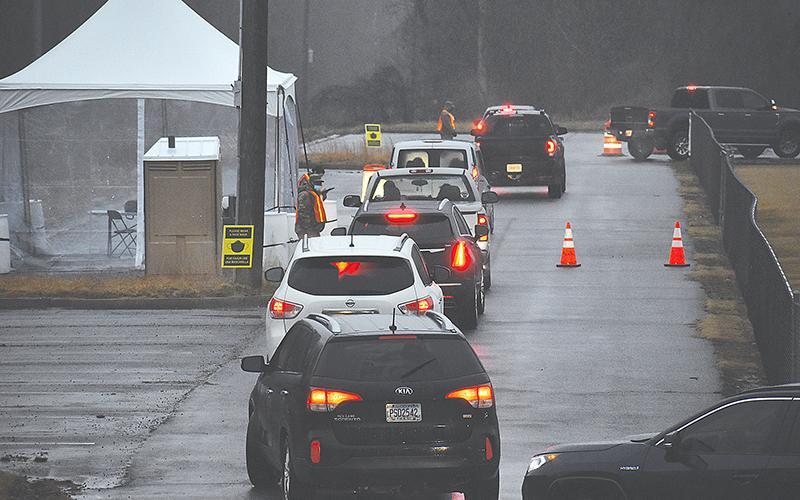 Photo of Clarkesville mass vaccination site - February 2021