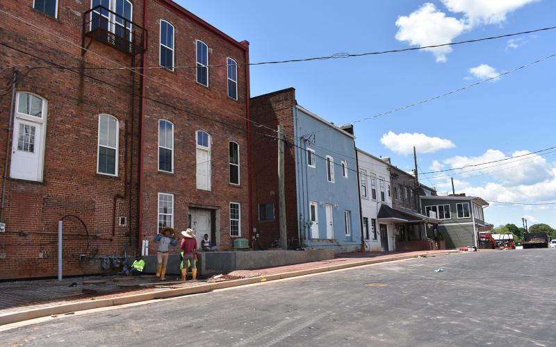 Construction is almost over for the 8-year project at Appletree Alley. CHAMIAN CRUZ/Staff