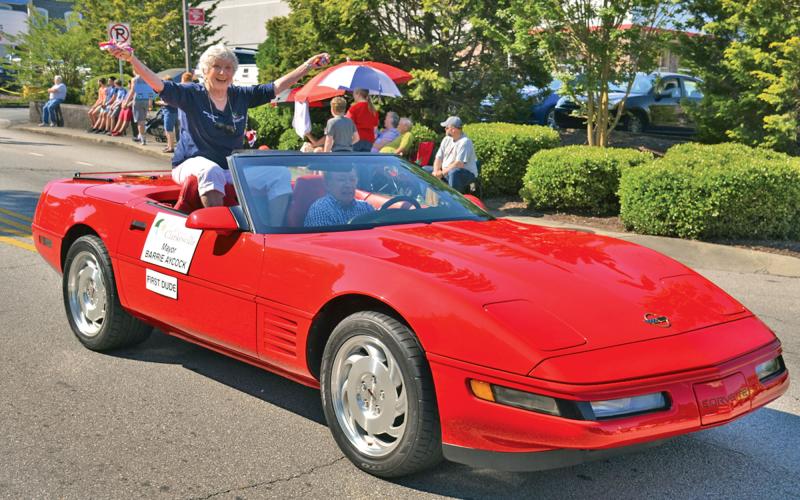 Clarkesville Mayor Barrie Aycock is all smiles at the 2019 Mountain Laurel Festival parade. The event returns Saturday to mark the first major public gathering since COVID-19 hit last year. “I’m very excited, I think it’s going to be tremendous. We’re going to have a beautiful day and lots of folks coming. I can’t wait!,” Aycock said Thursday.
