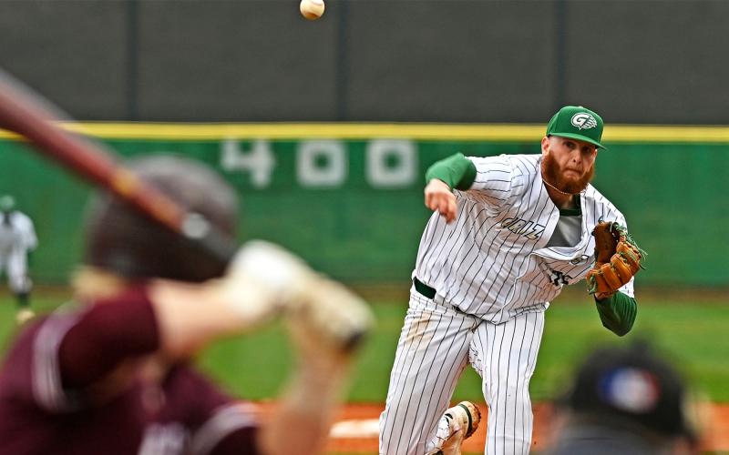 Demorest native Rob Hamby has been mowing down hitters this year. At GGC, he recorded 25 strikeouts for the Grizzlies who won the NAIA World Series. And this summer as a member of the Gainesville Braves, the hurler is second in the Sunbelt Baseball League with a 0.87 ERA and ranks in the top 20 in strikeouts. DALE LONG/Special