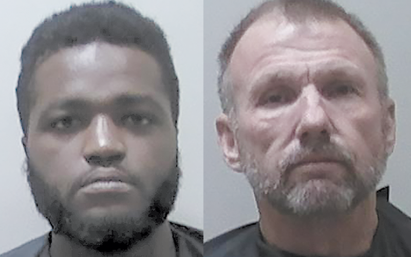 Earnest Rayshawn Hunter, 25, of Alto and Steven Ray Robinson, 55, of Demorest