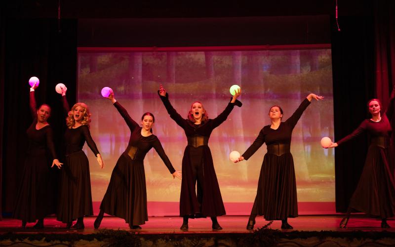 (Center) The Witch (Maggie Smagur) with the Witch Ensemble. ZACHARY TAYLOR/Submitted