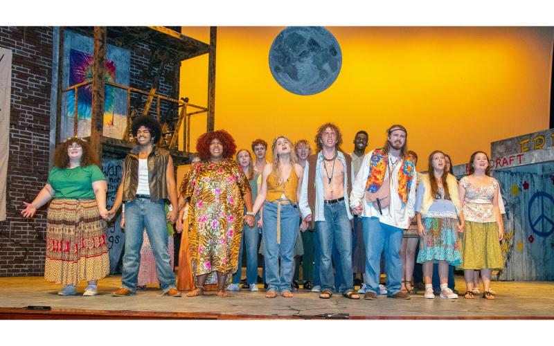 Cast of Piedmont University's production of 'Hair'. KIMBERLY BROWN/Submitted