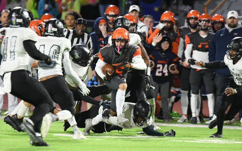 Habersham Central’s Zeke Whittington looks for running room. TOM ASKEW/Special