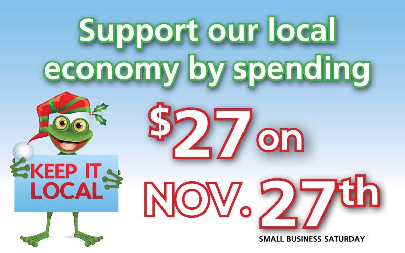 Shop local this holiday season to support our local economy!