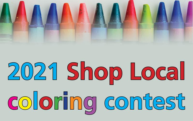 2021 Shop Local coloring contest