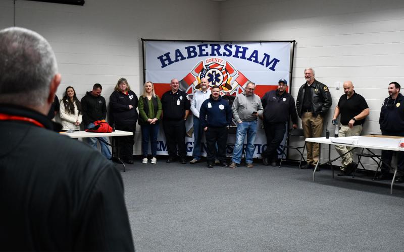 Black addresses his well wishers. MATTHEW OSBORNE/Staff