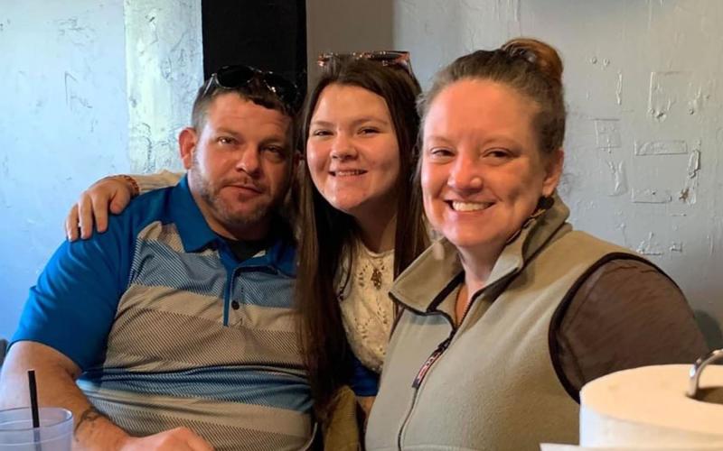 Haven enjoyed time with her dad Jason and his girlfriend Kristi Trotter at her party. MELANIE KINSEY/Submitted