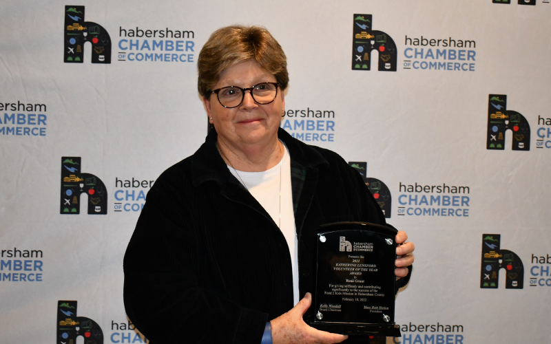 The Chamber’s Volunteer of the Year award went to Rene Grant. BRIAN WELLMEIER/Staff