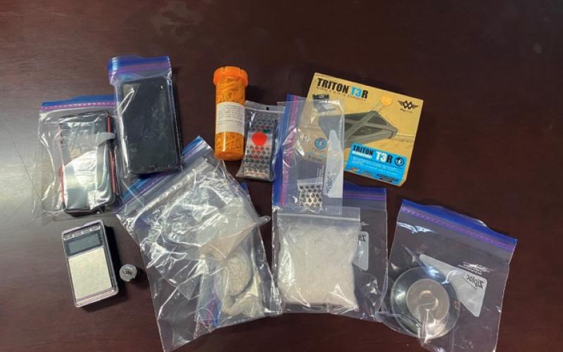 Drugs and other items were seized from the vehicle of Andrew Dover on March 9.