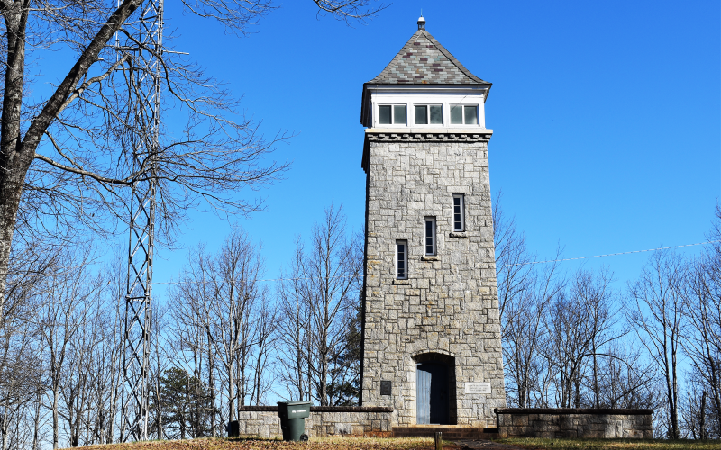 The Chenocetah Fire Tower in Cornelia – shown above in its current state – is set for an upgrade after a presentation from a lcoal Eagle Scout troop member. AMARIS E. RODRIGUEZ/Staff