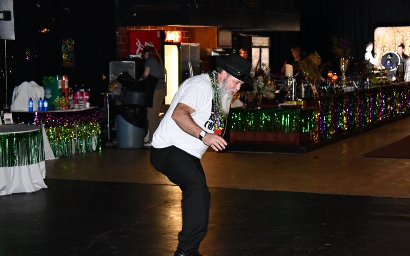 All it takes is one man to get the dancing started. MATTHEW OSBORNE/Staff