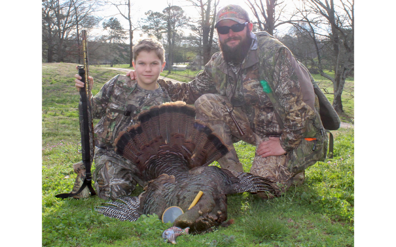 Braxton Mealer and his dad Craig show off their prize in 2019. MELISSA CUMMINGS/Submitted