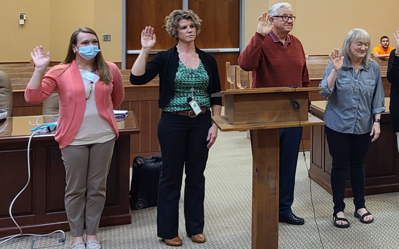 CASA volunteers are sworn in. MELISSA MITCHELL/Submitted