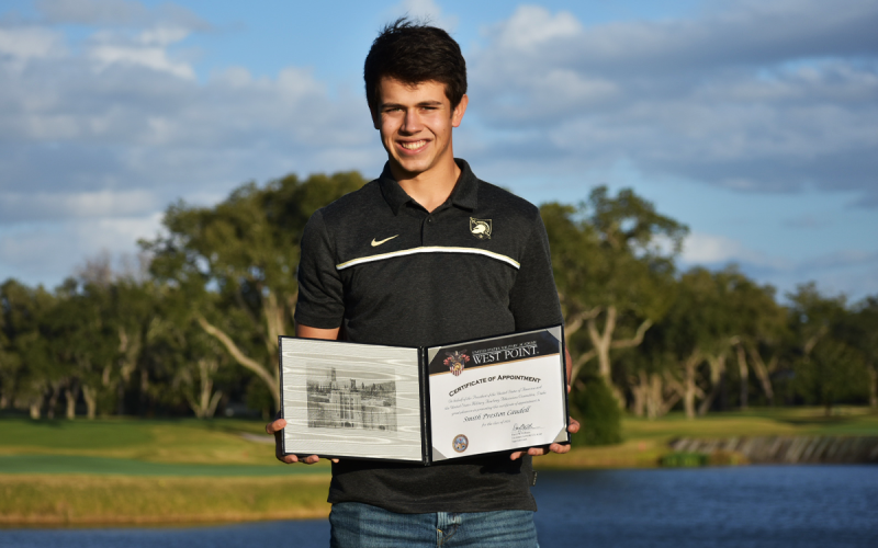 Habersham Central senior Smith Caudell shows off his official appointment to the U.S. Military Academy. TAMMY CAUDELL/Submitted