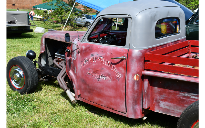 Car enthusiasts got a chance to see some old school rides, like this 1947 Studebaker owned by Max Bruce of Mt. Airy. MATTHEW OSBORNE/Staff