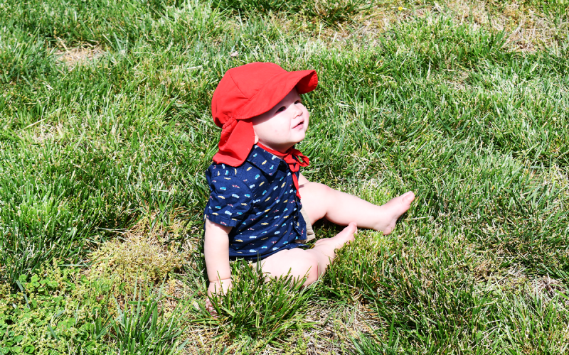 The day was fun for the little ones as well, including 1-year-old Lucas Hunter. MATTHEW OSBORNE/Staff