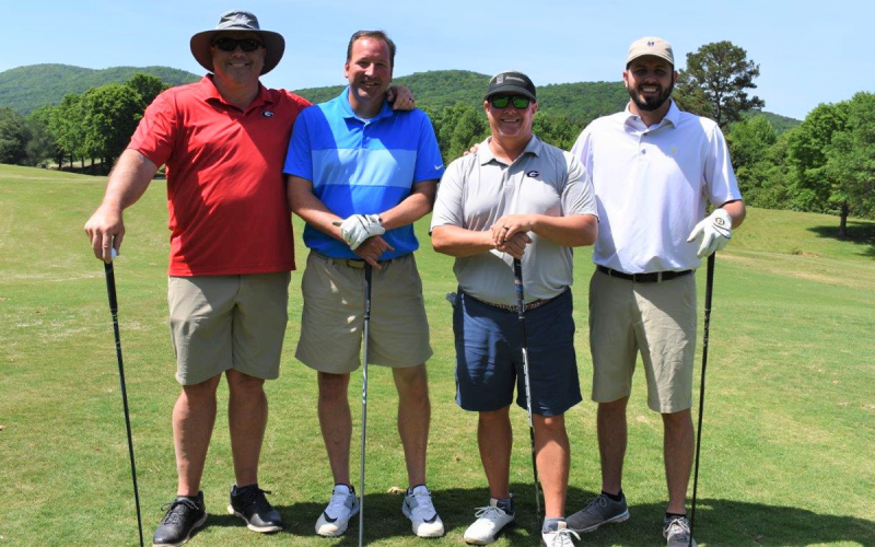 Second place Gross winners were from United Community Bank including (from left) Chip Brooks, Shad Hill, Bruce Coleman and Jared Brooks. MARY BETH HORTON/Submitted