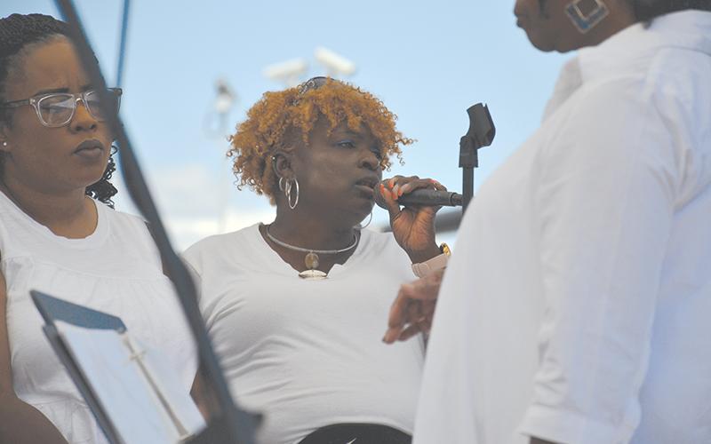 Lisa Camp and the singers from Shady Grove Baptist Church were among the entertainment at last year’s Mountain Laurel Festival.