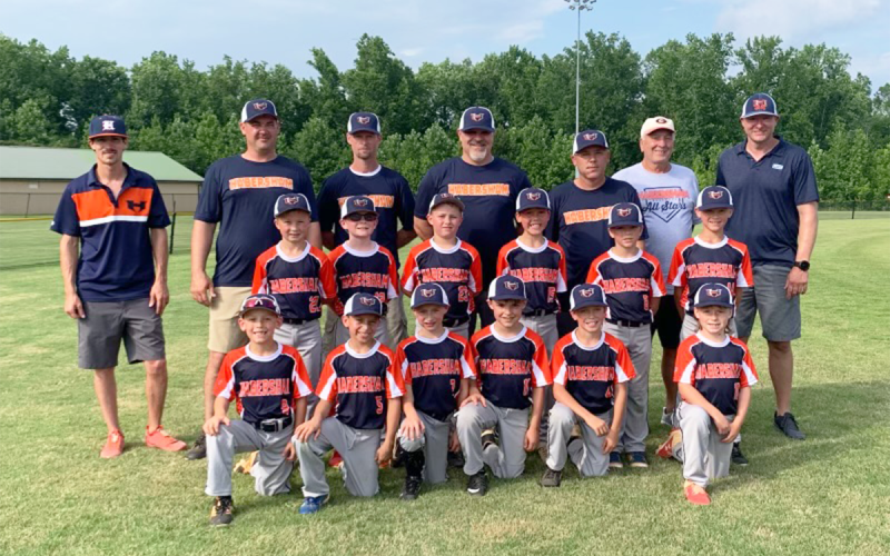 Members of Habersham County’s 8U blue all-stars are (front row, from left) Grady Witt, Landon Sosebee, Asher Nichols, Rennon Woodruff, Reid Hammond and Brock Wall. Second row are (from left) Tucker Smith, Oliver Radford, Landon Mills, Cayman McFarlin, Jackson Dobbs and Joshua Moline. Back row are (from left) Trent Wall, Logan Witt, Steven Mills, Ricky Woodruff, Chip McFarlin, Ronnie Hammond and Tyler Nichols. GRANT GUNTER/Submitted