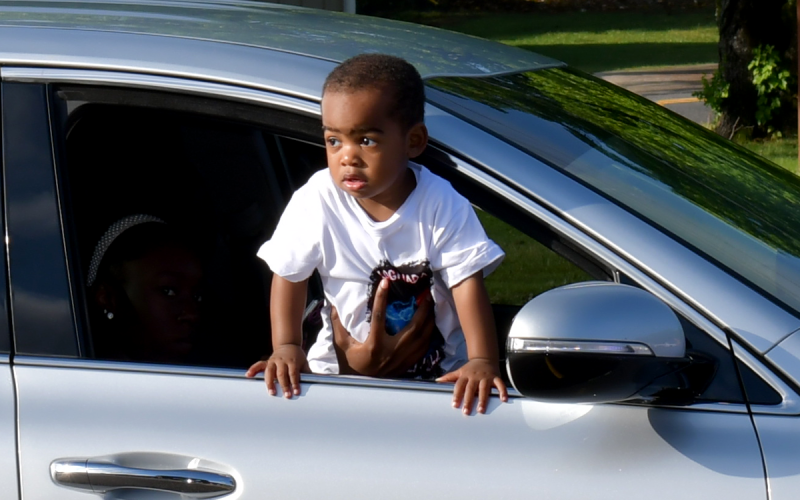Little brother Kingston Winters delighted everyone with his charm. MATTHEW OSBORNE/Staff
