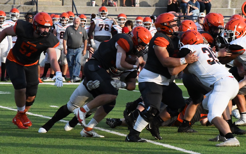 Habersham Central’s Bland Grizzle plows ahead against Hart County. MATTHEW OSBORNE/Staff