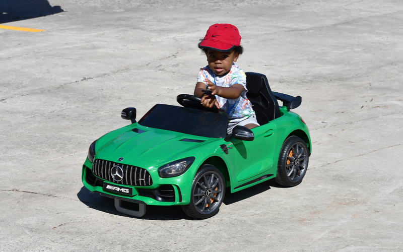 Little brother Brady Jordan also secured himself some power wheels. MATTHEW OSBORNE/Staff