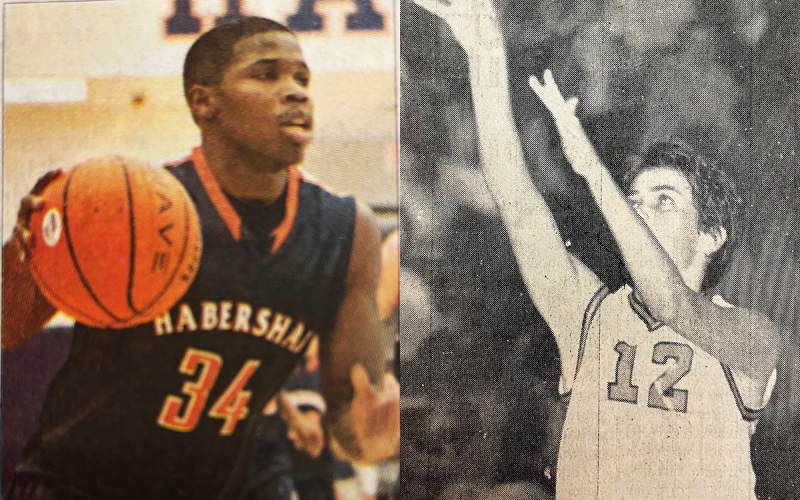 Pat Burns (left) and Renee York were Raider hoops legends in their own time.