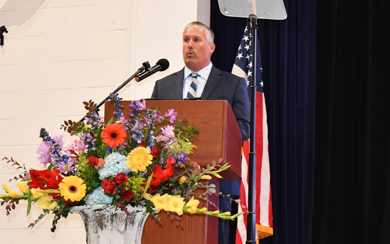CEO Brian Ferguson addresses the members. MATTHEW OSBORNE/Staff