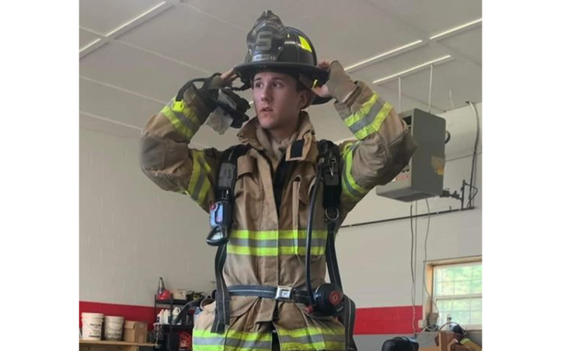 Garrett Reiser has worked for Baldwin and Demorest’s fire departments. BALDWIN FIRE DEPARTMENT/Facebook photo