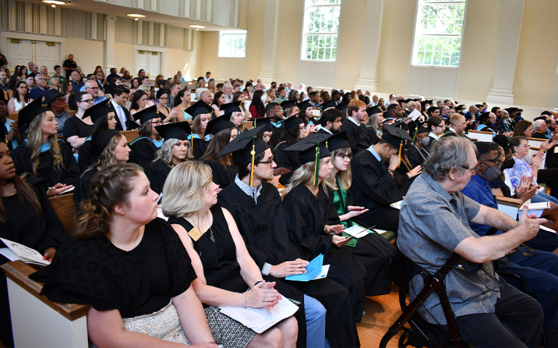 Piedmont University honored its 2022 summer graduates in the chapel on Friday morning. MATTHEW OSBORNE/Staff