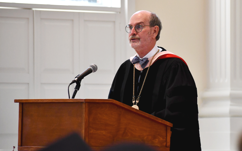 Piedmont President James Mellichamp presided over summer graduation last week. MATTHEW OSBORNE/Staff