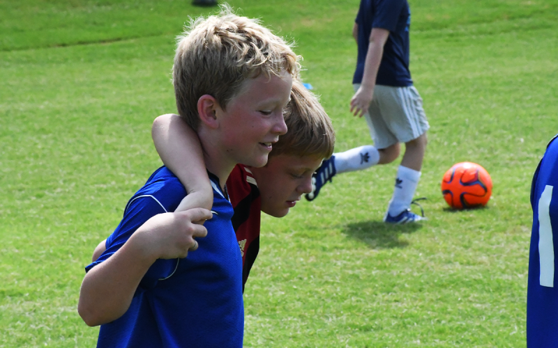 Dane Randels (left) and Nash Ott enjoyed working together to get better at the beautiful game. MATTHEW OSBORNE/Staff