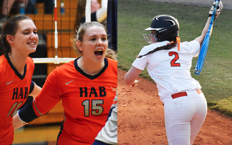 From left, Allie Church, Abbey Donaldson and Emma Forster are looking for big senior years for Habersham Central.