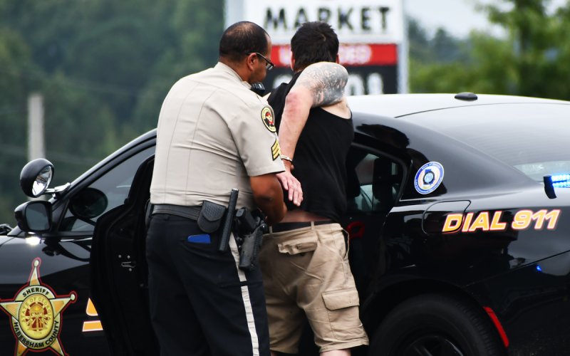 One passenger of the stolen truck was detained at the scene of the incident, but he was not arrested or charged over the weekend. MATTHEW OSBORNE/Staff