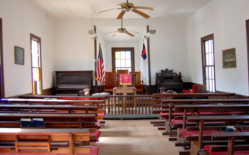 Shown is the inside of Deas Chapel in 2010, before a 2014 renovation. E. LANE GRESHAM/Special