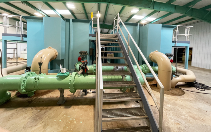 The interior of the Baldwin Water  Treatment Plant is shown. SUBMITTED