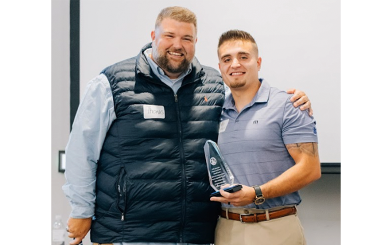 Heart of a Champion award winner Jacob Brown