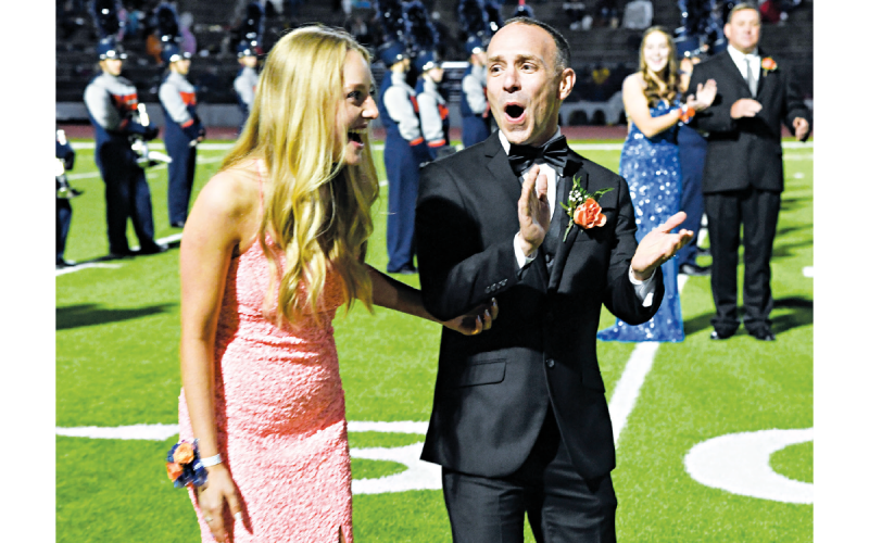 Haley’s dad Michael was beaming with pride after his daughter’s name was called. TOM ASKEW/Special