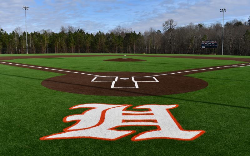 The new turf is down at Raider Park in Demorest, and it is ready for the first official day of baseball practice on Jan. 9. MATTHEW OSBORNE/Staff