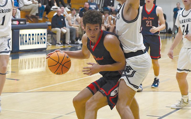 Habersham Central’s Cole Gary goes deep into the post  earlier this season against White County. CODY ROGERS/Special