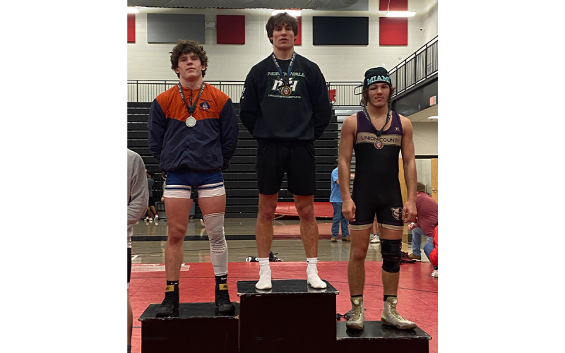 Callum Spivey (left) took second in the 175-pound division. MORRIS BROOKS/Submitted
