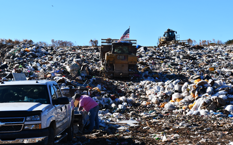 Habersham County’s landfill just keeps piling up, beckoning county leaders to find a solution to the issue. JOHN DILLS/Staff