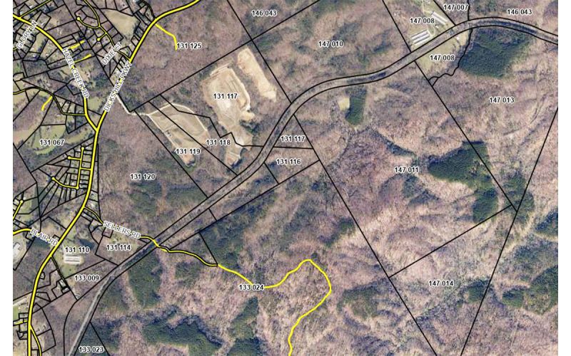 Two USFS tracts (Parcels 131 120 and 131 125) immediately adjacent to the county landfill are each 146-acres and each  valued at $540,000. Another adjacent USFS tract (Parcel 145 043) is 998-acres and valued at $4.8 million. Parcels 147 010 and 147 011, are 140-acres and 350-acres, and valued at $568,000 and $784,000, respectively. HABERSHAM COUNTY GIS SYSTEM